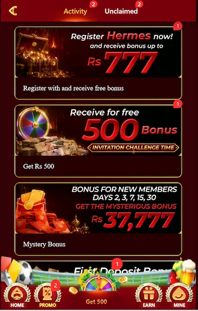 HERMES game download new earning app