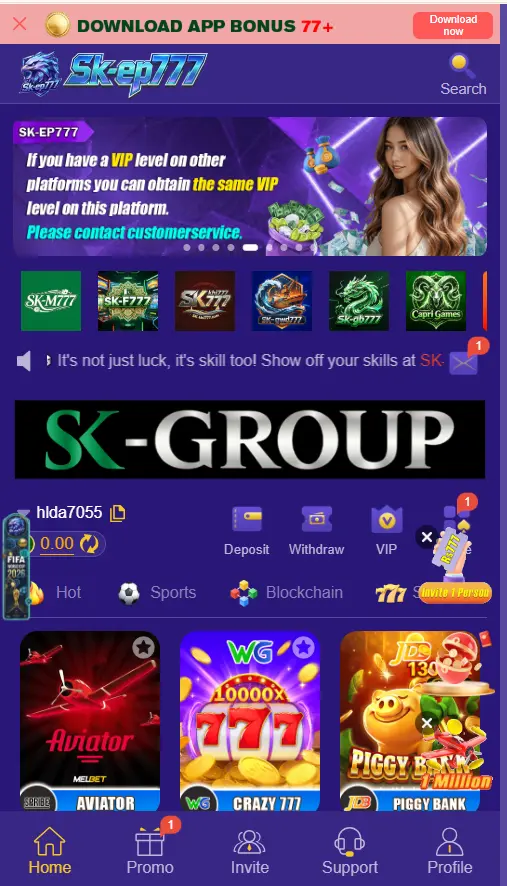 skep777 game download new earning app