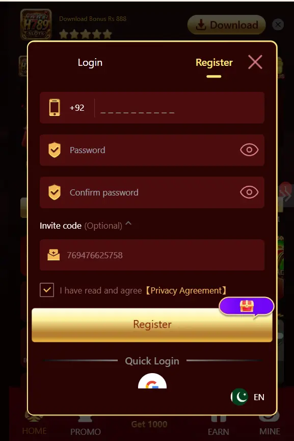 h789 game signup image