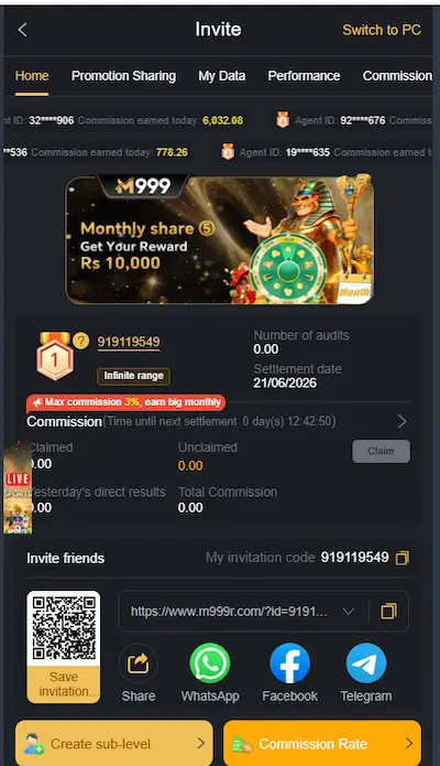 m999 game register free cash game