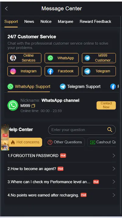 m999 game install and login